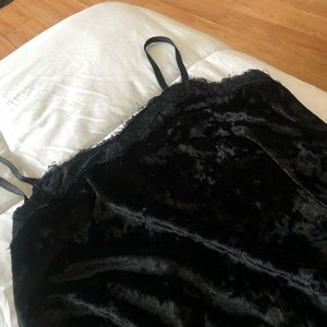 Vintage looking velvet tank top